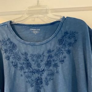 Coldwater Creek women’s garment dyed top